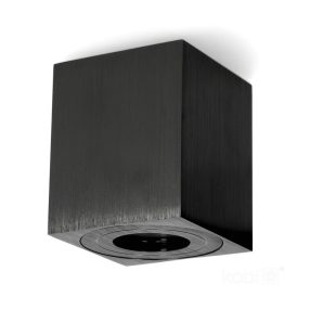Downlight AQUARIUS 1xGU10 square IP44 black Kobi Downlight AQUARIUS 1xGU10 square IP44 black Kobi