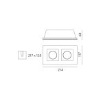 Ceiling lamp TORSO 2xGU10 Art of Light