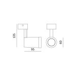 Ceiling lamp NUUK 1xGU10 biały Kobi