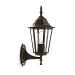 Garden wall lamp LO4101 1xE27 IP54 black Kobi