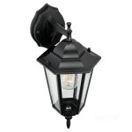 Garden wall lamp LO4102 1xE27 IP54 black Kobi