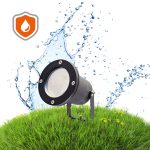 Garden lamp BLAKE 2 1xGU10 IP65 black Kobi