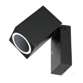 Garden wall lamp QUAZAR 15 1xGU10 IP44 black Kobi Garden wall lamp QUAZAR 15 1xGU10 IP44 black Kobi