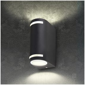 Garden wall lamp QUAZAR 9 2xGU10 IP44 black Kobi Garden wall lamp QUAZAR 9 2xGU10 IP44 black Kobi