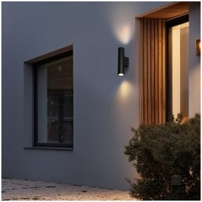 Garden wall lamp QUERK 3 2xGU10 IP44 black LED2B Garden wall lamp QUERK 3 2xGU10 IP44 black LED2B