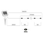 Solar garden lamp 300 LED SPARK 3000K IP44 LED2B