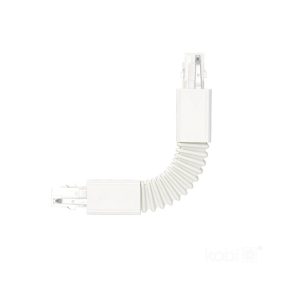 External connector for 3-circuit track FLEX white Kobi External connector for 3-circuit track FLEX white Kobi