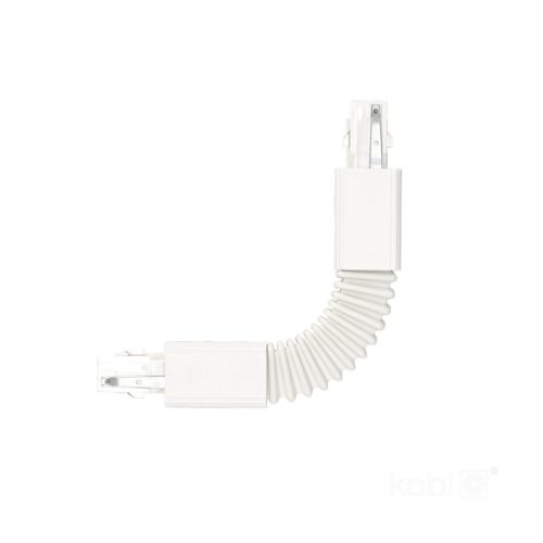 External connector for 3-circuit track FLEX white Kobi