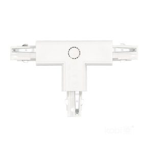 External connector for 3-circuit track T white Kobi External connector for 3-circuit track T white Kobi