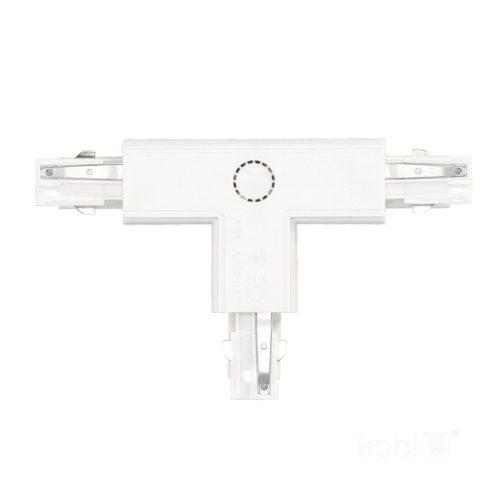 External connector for 3-circuit track T white Kobi