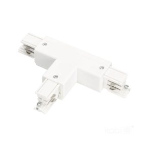 External connector for 3-circuit track T white Kobi External connector for 3-circuit track T white Kobi