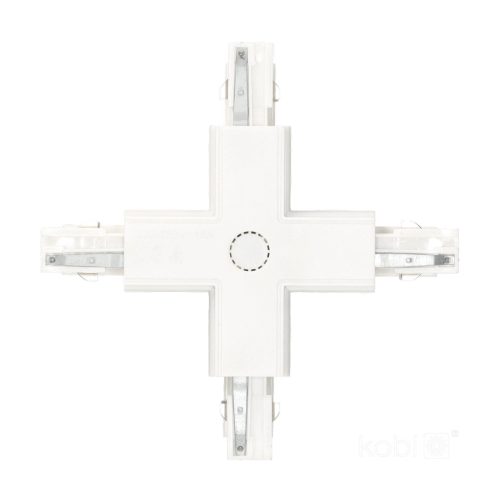 External connector for 3-circuit track X white Kobi