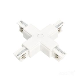 External connector for 3-circuit track X white Kobi External connector for 3-circuit track X white Kobi