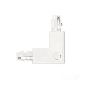 External connector for 3-circuit track L LEFT white Kobi External connector for 3-circuit track L LEFT white Kobi
