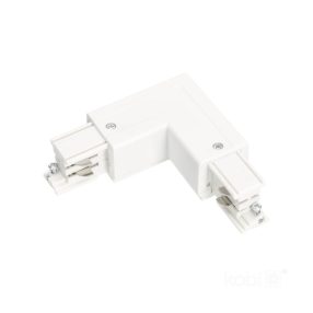 External connector for 3-circuit track L LEFT white Kobi External connector for 3-circuit track L LEFT white Kobi
