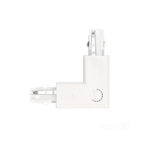 External connector for 3-circuit track L RIGHT white Kobi External connector for 3-circuit track L RIGHT white Kobi