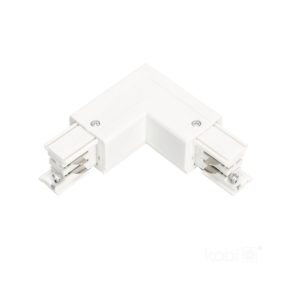 External connector for 3-circuit track L RIGHT white Kobi External connector for 3-circuit track L RIGHT white Kobi