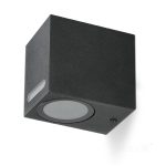 Garden wall lamp QUERK 6 1xGU10 IP54 black LED2B