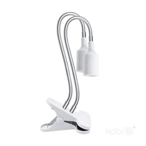Table lamp PLANTY CLIP W DUO 1xE27 white Kobi Design