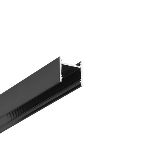 TOPMET LED profil LEVEL12 C/U1 2000 mm fekete eloxált 
