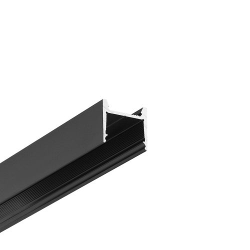 TOPMET LED profil HOOD14 F/U1 2000 mm fekete eloxált 