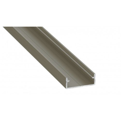 LED Labs Lumines LED profil DUAL eloxált inox, 1 m