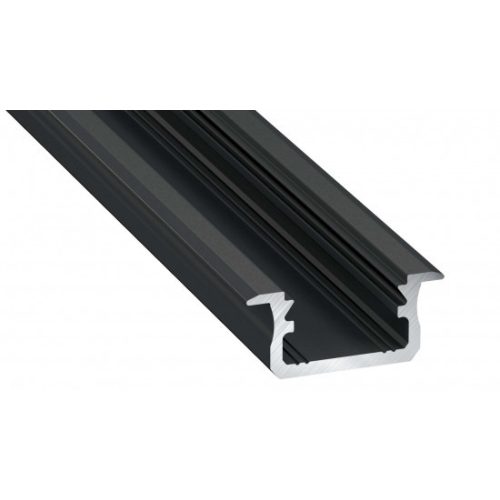 LED Labs Lumines LED profil B eloxált fekete, 1 m