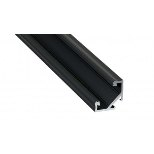 LED Labs Lumines LED profil C eloxált fekete, 2,02 m