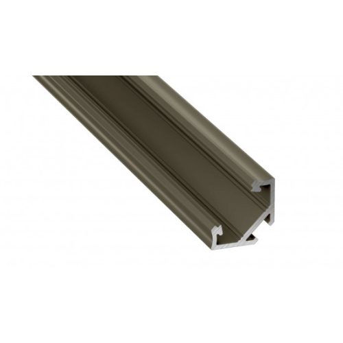 LED Labs Lumines LED profil C eloxált inox, 2,02 m