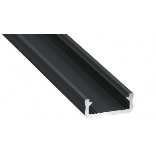 LED Labs Lumines LED profil D eloxált fekete, 1 m