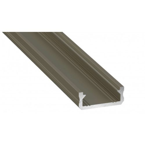 LED Labs Lumines LED profil D eloxált inox, 2,02 m