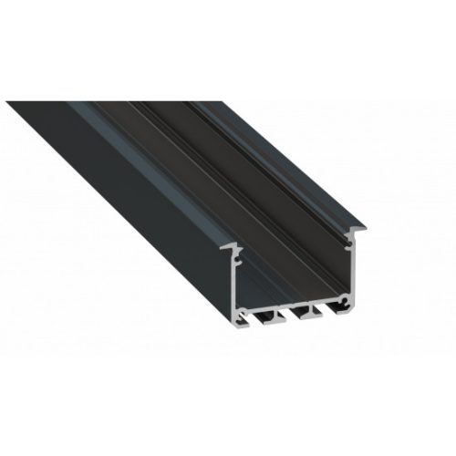 LED Labs Lumines LED profil INSO lakkozott fekete 2 m