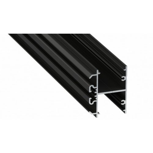 LED Labs Lumines LED profil DOPIO lakkozott fekete, 2,02 m