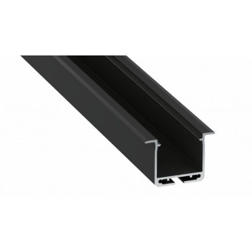 LED Labs Lumines LED profil inDileda lakkozott fekete, 2,02 m