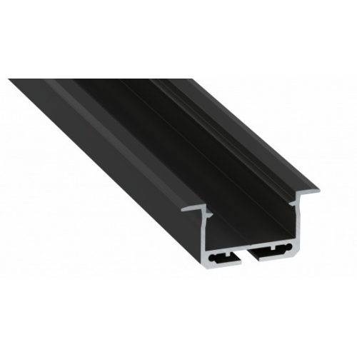 LED Labs Lumines LED profil inSileda lakkozott fekete, 1 m