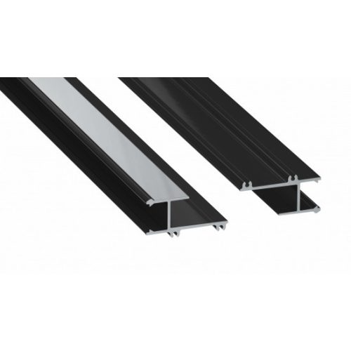 LED Labs Lumines LED profil APA12 lakkozott fekete, 1 m