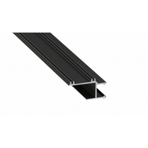 LED Labs Lumines LED profil APA16 lakkozott fekete, 1 m