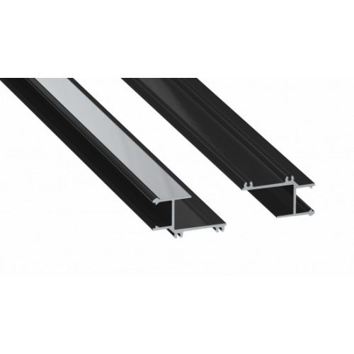 LED Labs Lumines LED profil APA16 lakkozott fekete, 2,02 m