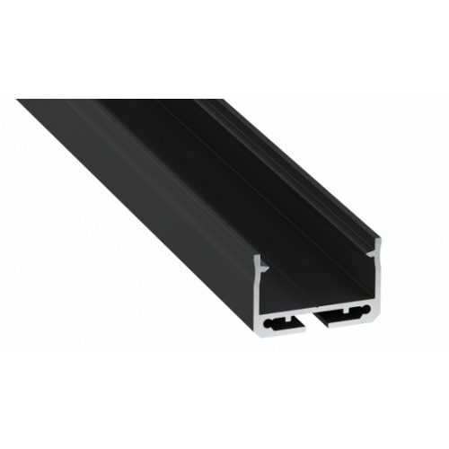 LED Labs Lumines LED profil Sileda lakkozott fekete, 1 m