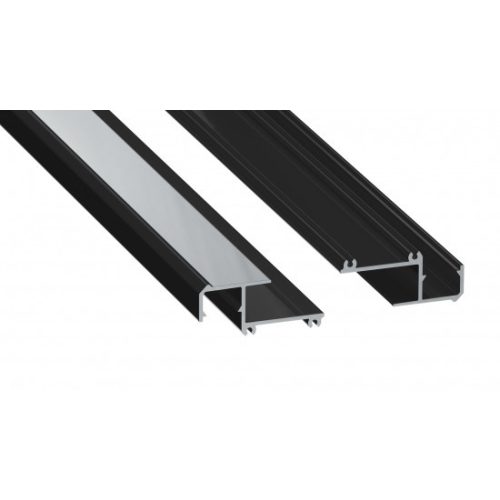 LED Labs Lumines LED profil IPA12 lakkozott fekete, 2,02 m