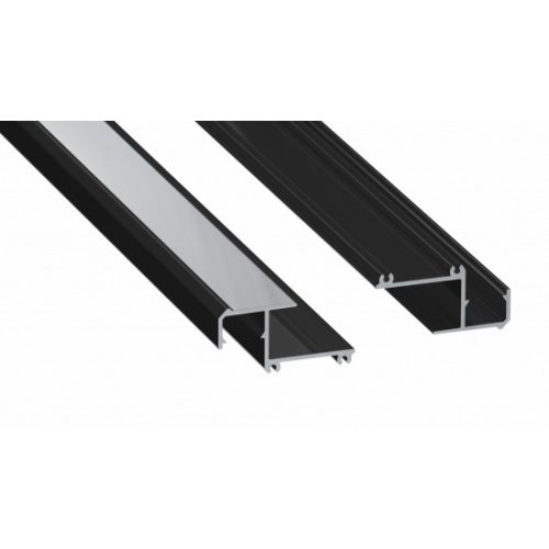 LED Labs Lumines LED profil IPA16 lakkozott fekete, 2,02 m