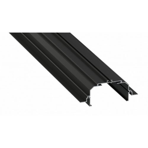 LED Labs Lumines LED profil LARGO M4 lakkozott fekete, 2,02 m