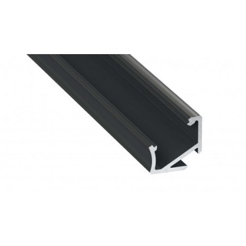 LED Labs Lumines LED profil H eloxált fekete, 1 m