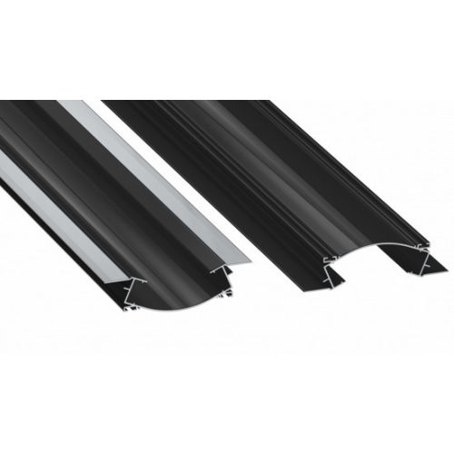 LED Labs Lumines LED profil VEDA lakkozott fekete, 1 m