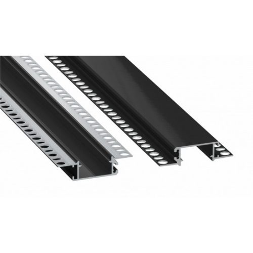 LED Labs Lumines LED profil Zati lakkozott fekete, 2 m