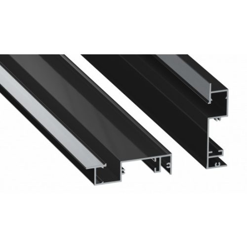 LED Labs Lumines LED profil FLARO lakkozott fekete, 2,02 m