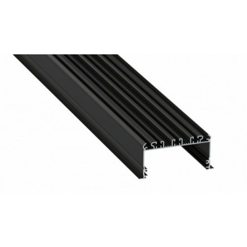 LED Labs Lumines LED profil inLARGO lakkozott fekete, 2,02 m