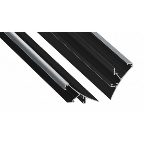 LED Labs Lumines LED profil LOGI lakkozott fekete, 2,02 m