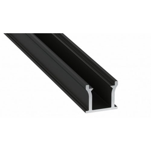 LED Labs Lumines LED profil Runo lakkozott fekete, 1 m