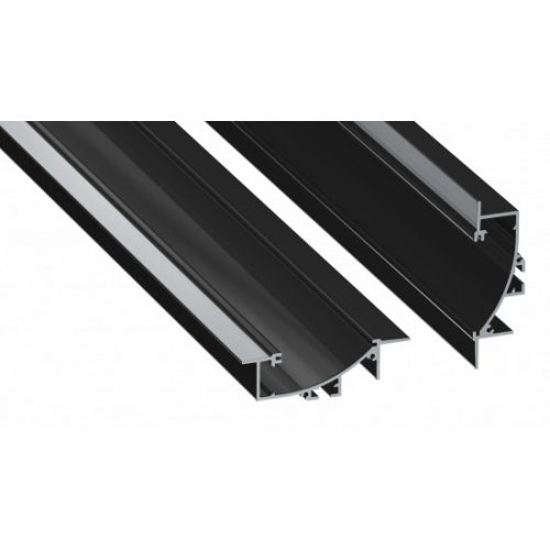 LED Labs Lumines LED profil TIANO lakkozott fekete, 2,02 m